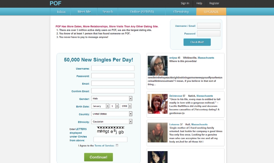 pof.com dating site